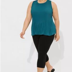 Torrid Teal Sleeveless Blouse Size 3 (3X)